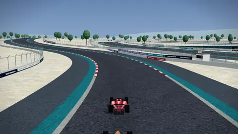 Szene aus unserer 3D-Wiedergabe: GP Niederlande 2026, Runde 54
