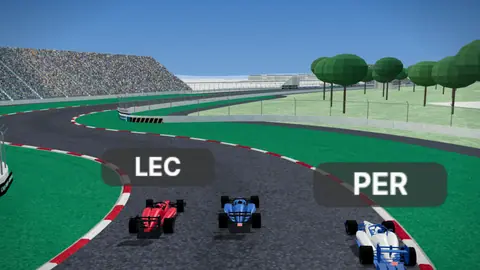 Szene aus unserer 3D-Wiedergabe: GP Mexiko-Stadt 2023, Runde 1